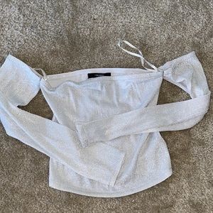 Forever 21 off the shoulder crop top